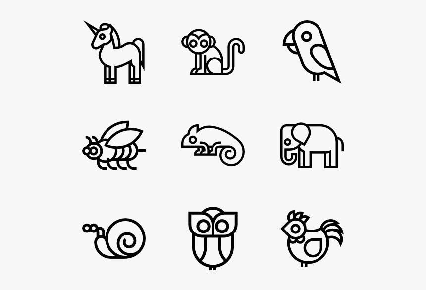 Line Book,black And White - Cute Animal Clipart Black And White, HD Png Download