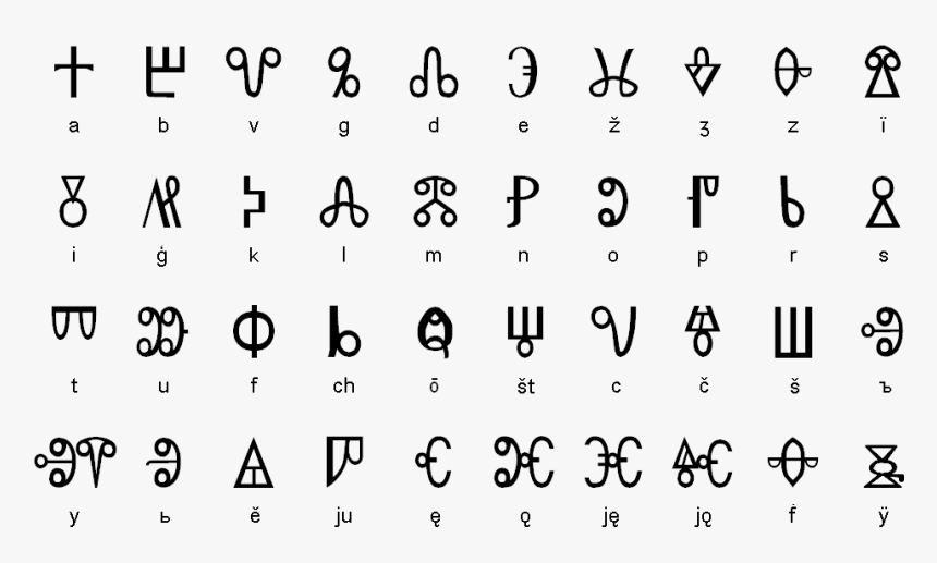 Glagolitic Alphabet, HD Png Download