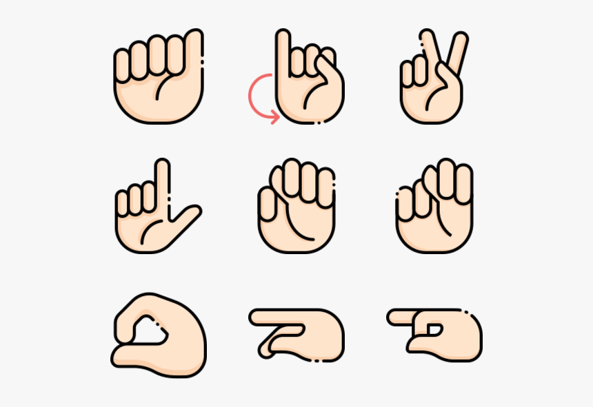 Deaf Alphabet, HD Png Download