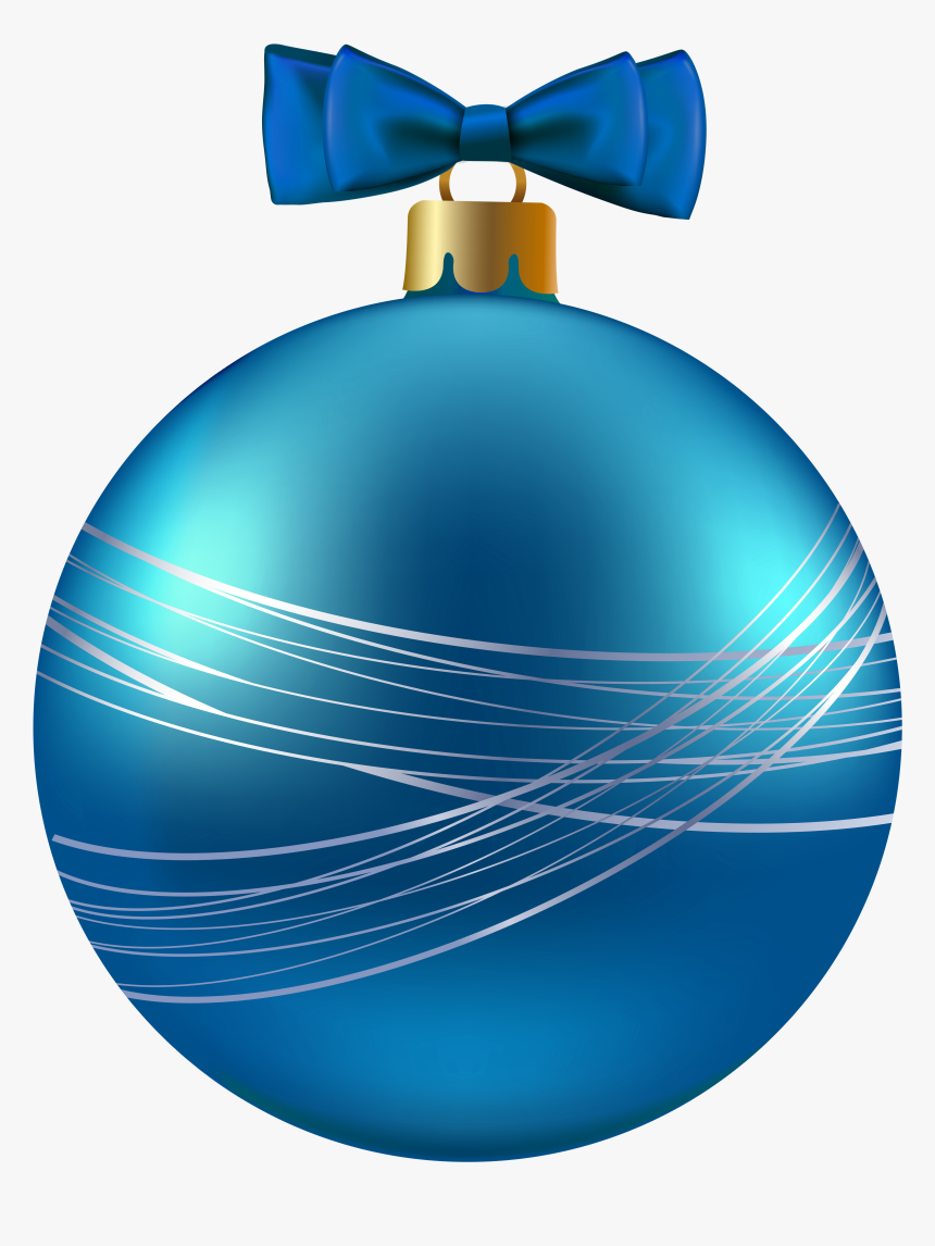 Blue Christmas Ornament Png - Christmas Day, Transparent Png