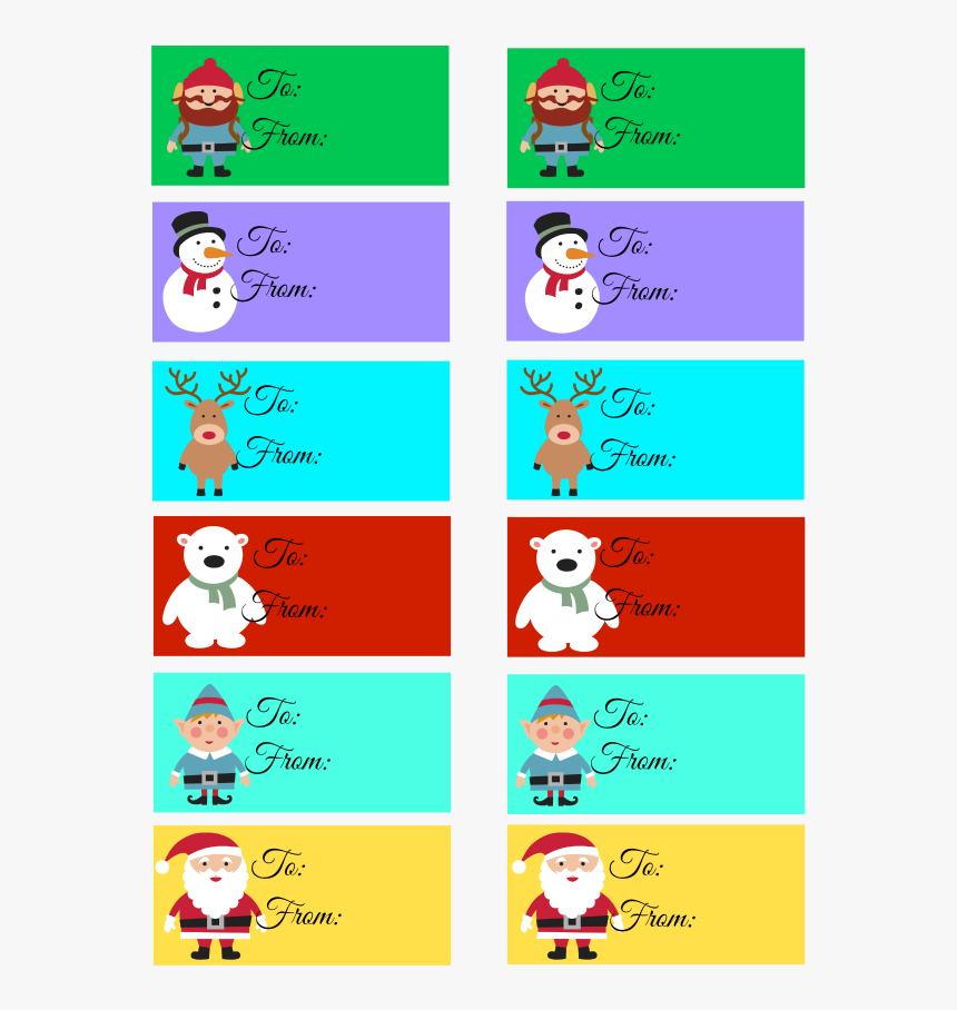 Free Printable Cute Christmas Tag, HD Png Download