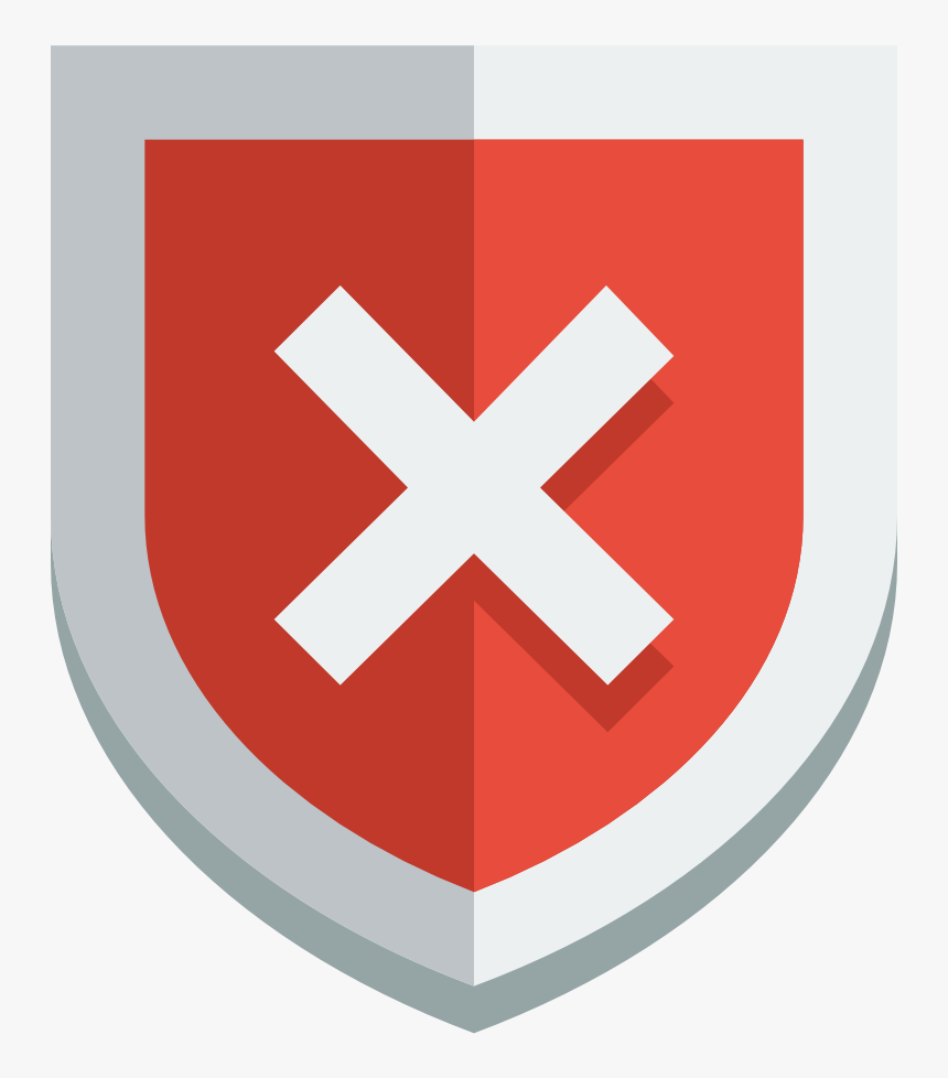 Shield Error Icon - Error Icon Shield, HD Png Download