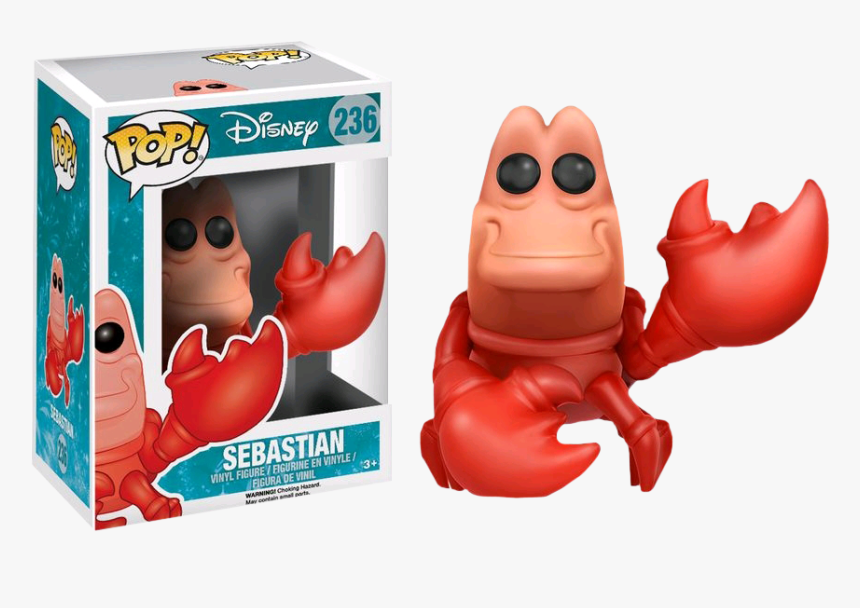 Sebastian Pop Vinyl Figure - Funko Pop Sebastian Little Mermaid, HD Png Download