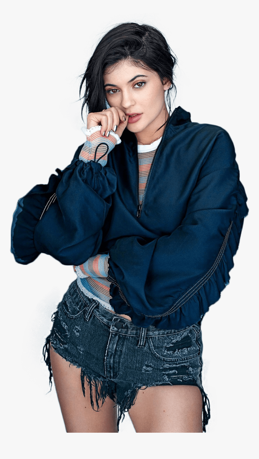 Kylie Jenner Blue Shirt Png Image - Kylie Jenner Glamour, Transparent Png