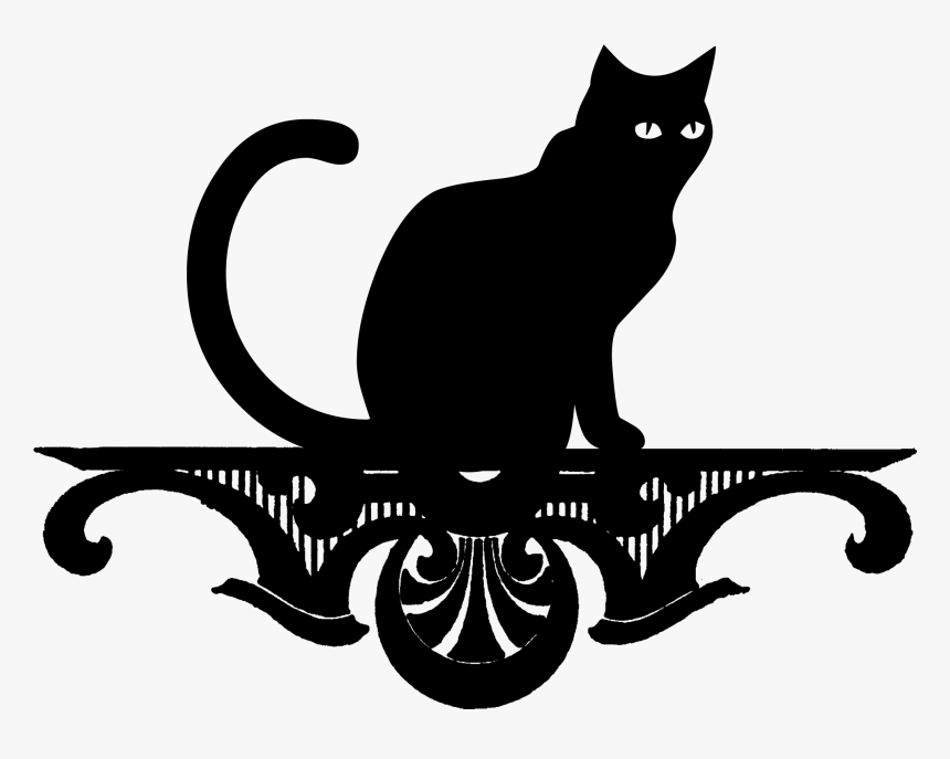 Png Black Cat - Cat, Transparent Png