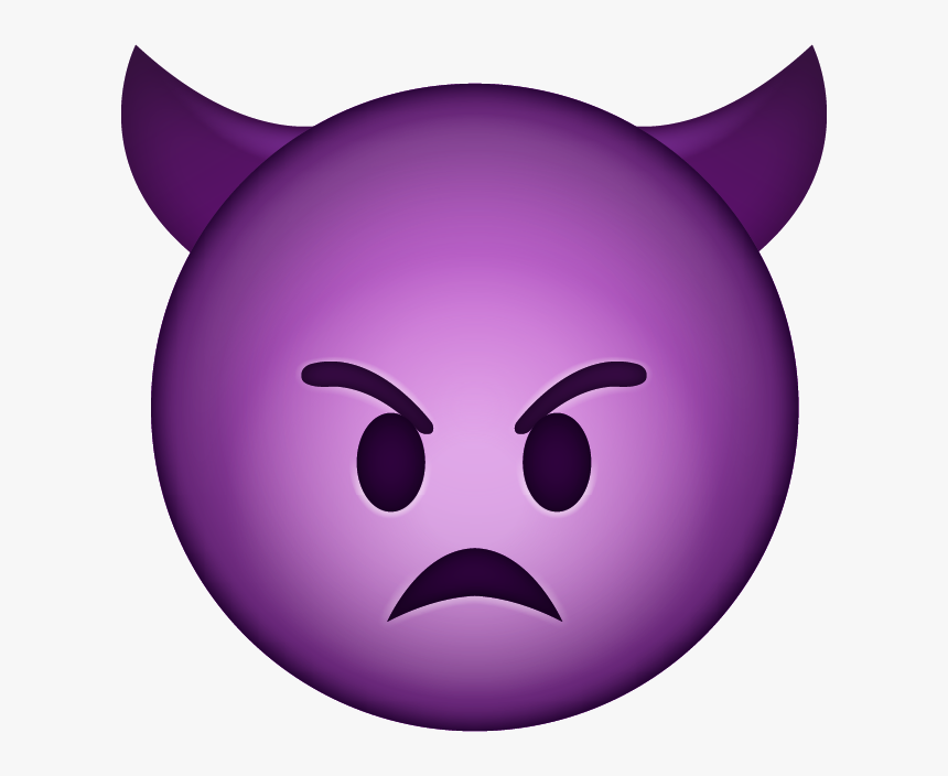 Crazy Emoji Png - Devil Emoji Png, Transparent Png