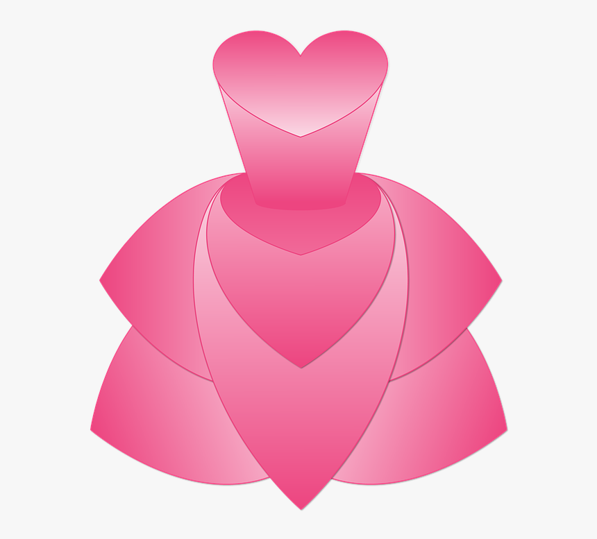Dress, Princess, Rosa, Color Pink, Girl, Princess Dress - Illustration, HD Png Download