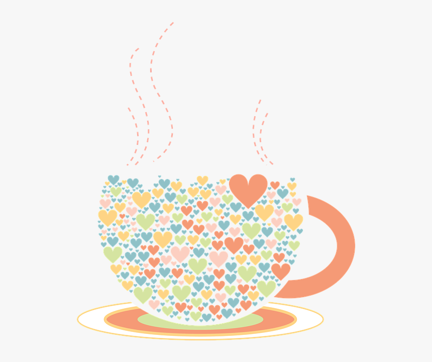 Love, Tea Cup, Illustration, Color, Png - Tea And International Women Day, Transparent Png