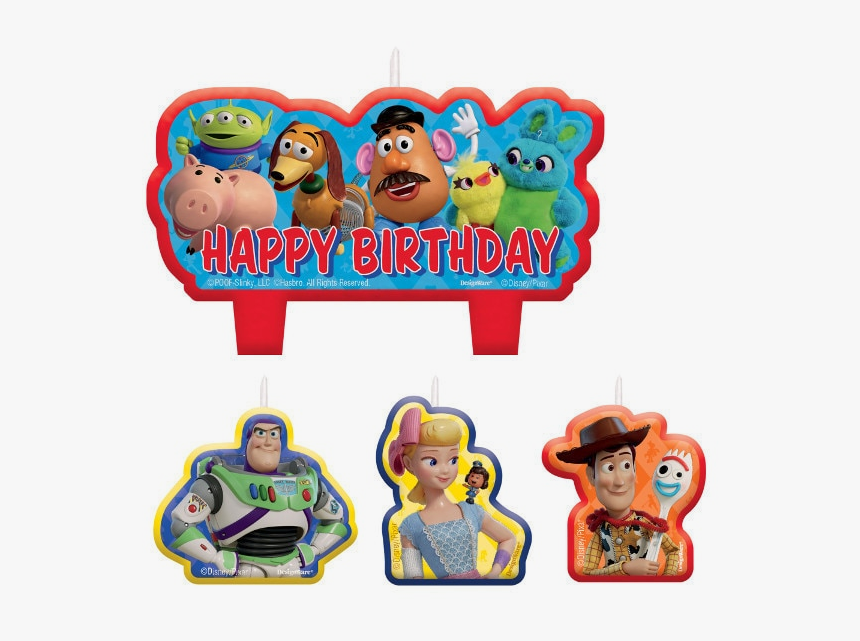 Toy Story Birthday Party Candle Set - Toy Story 4 Birthday, HD Png Download