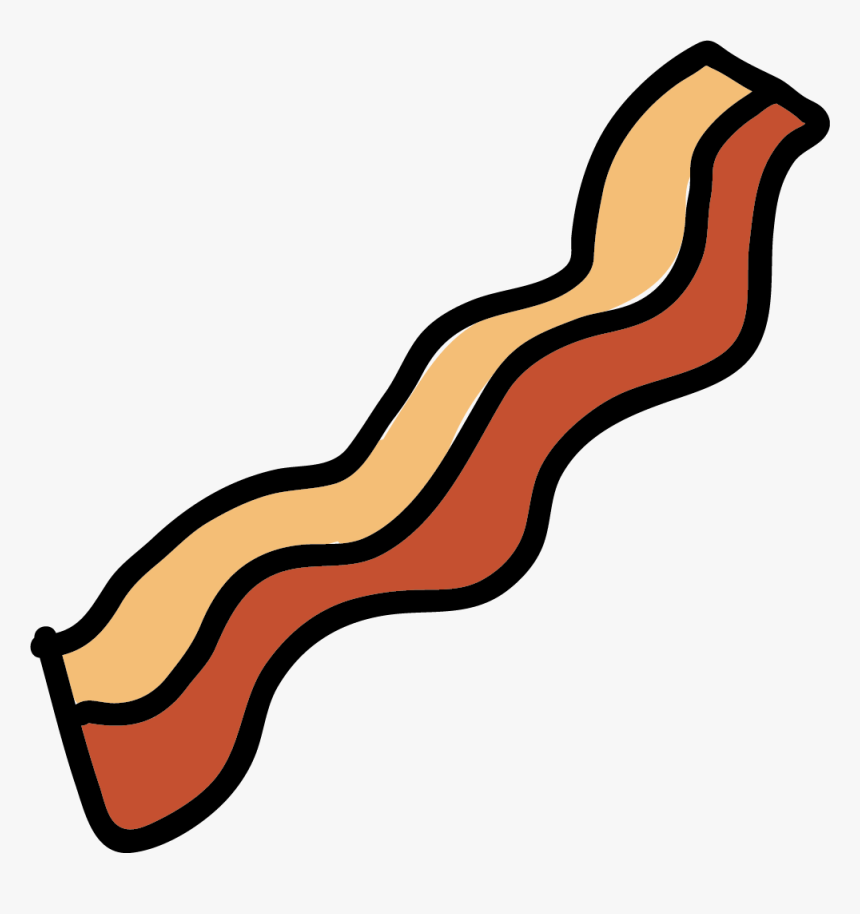 Bacon Meat Barbecue Clip Art - Transparent Background Bacon Clipart, HD Png Download