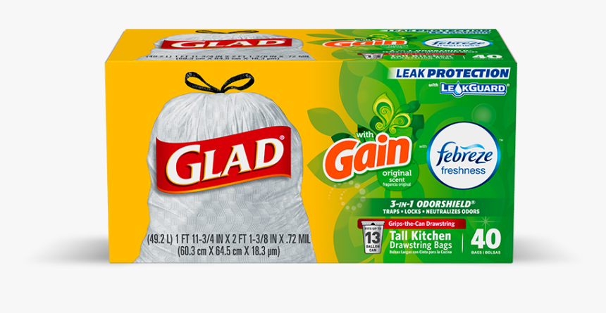 Glad Trash Bags, HD Png Download