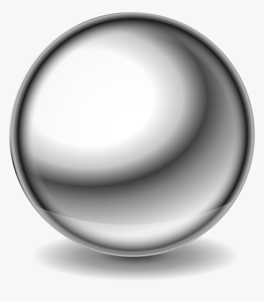 Shiny Steel Ball - Silver Ball Transparent Background, HD Png Download