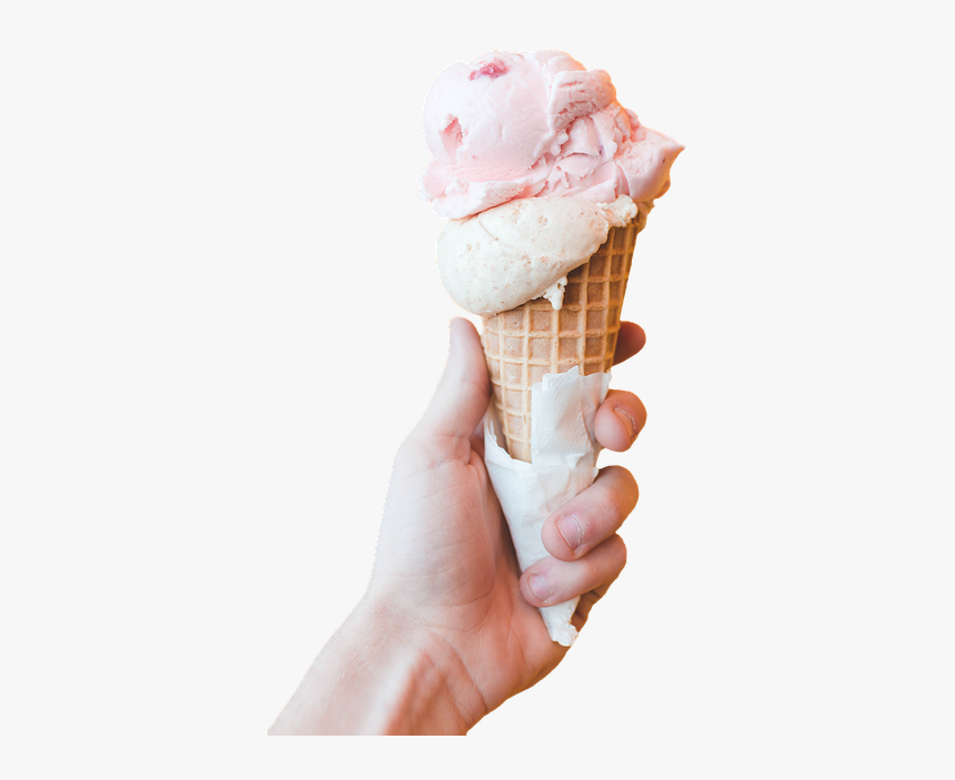 Ice Cream In Hand, HD Png Download
