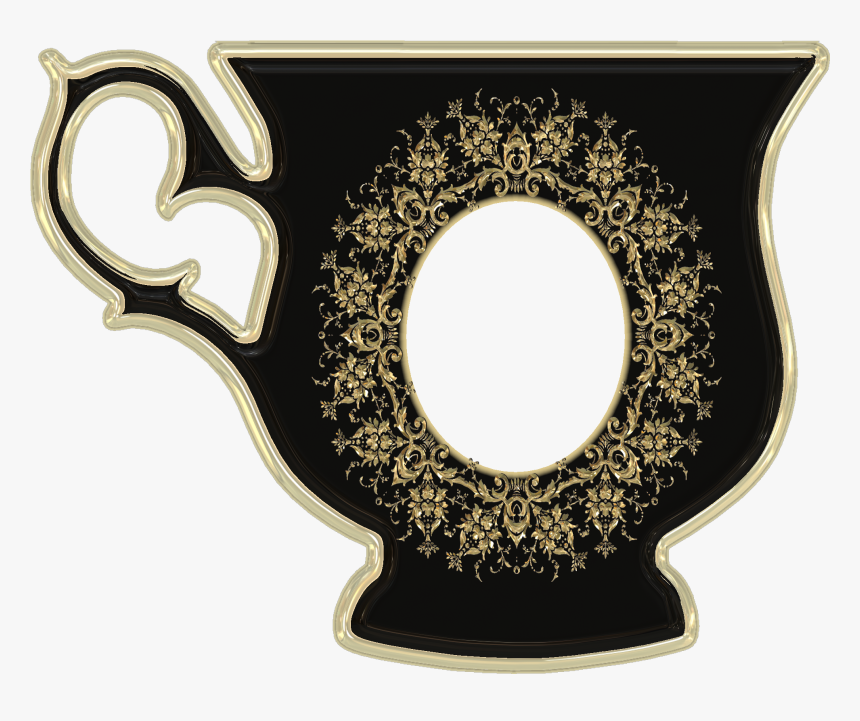 Teacup Cup Porcelain Tea Server - Tea Cup Photo Frame, HD Png Download