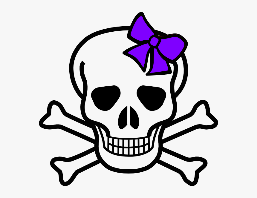 Cute Skeleton Clipart - Skull And Crossbones, HD Png Download