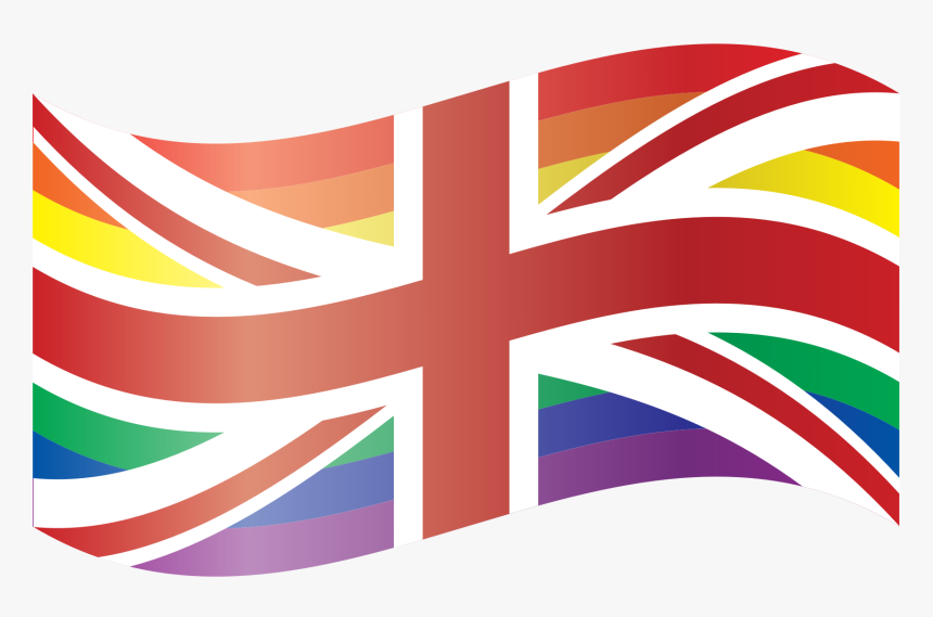 Waving Rainbow Union Flag Clip Arts, HD Png Download