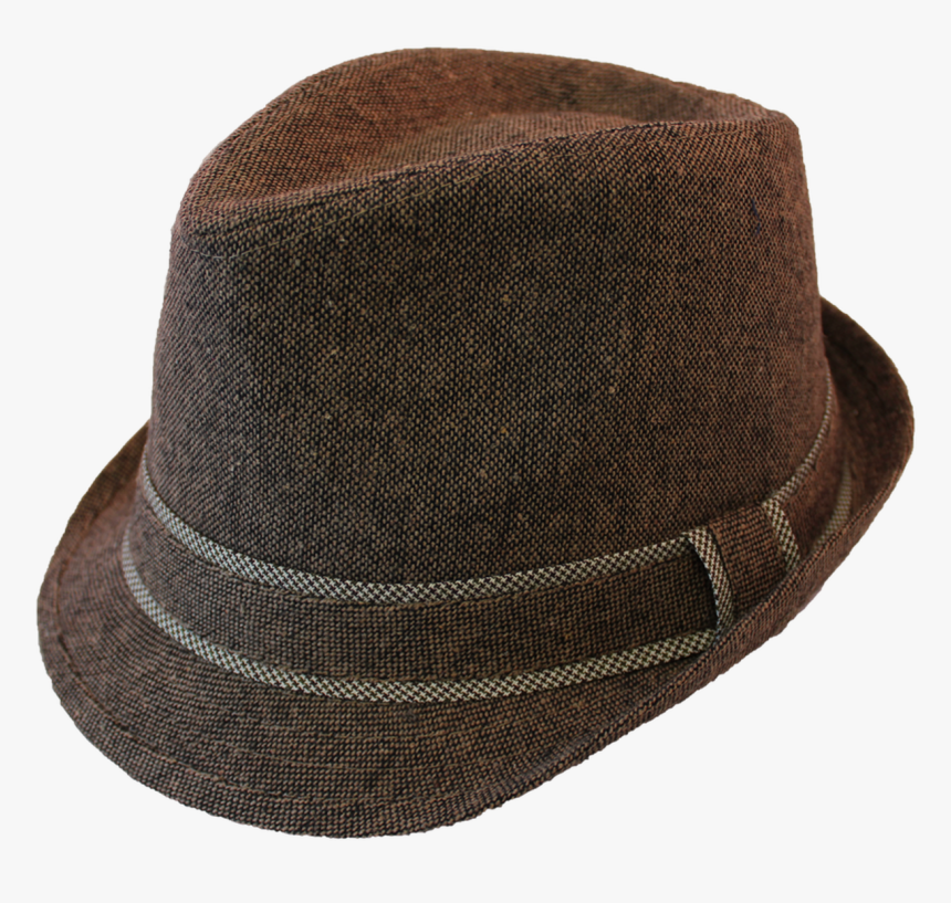 Fedora Hat In Brown Tweed, HD Png Download