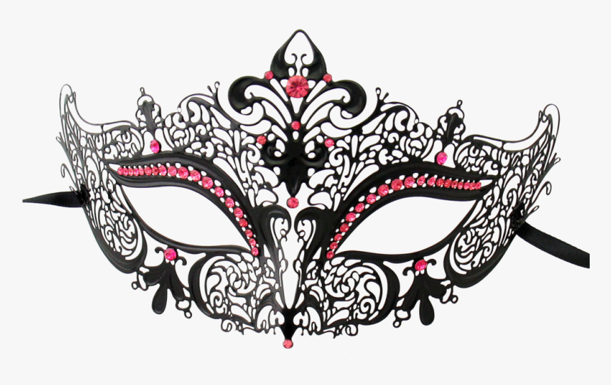 Black Series Women S Laser Cut Metal Venetian Masquerade, HD Png Download