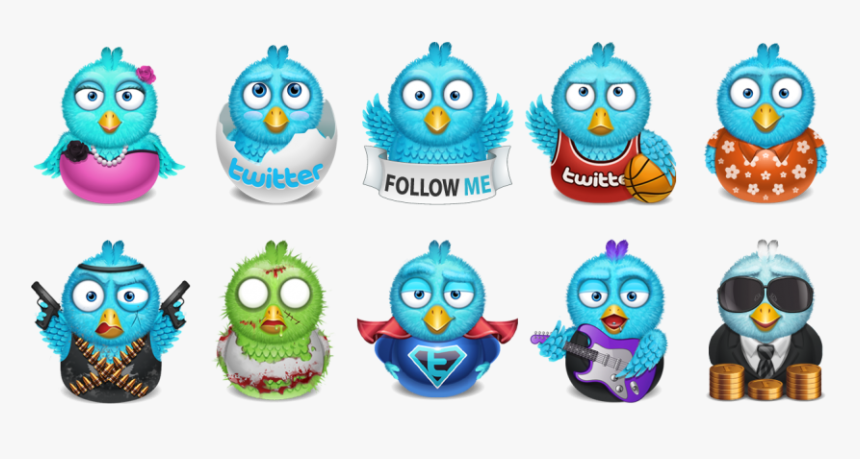 Transparent Twitter Bird Icon Png, Png Download