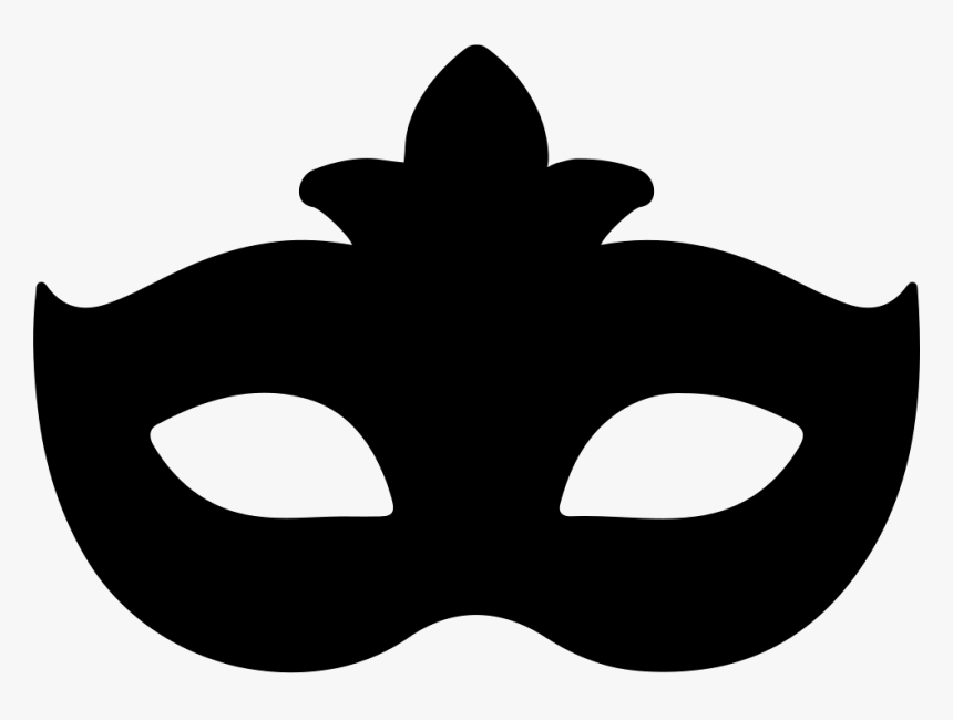 Carnival Mask Black Shape, HD Png Download
