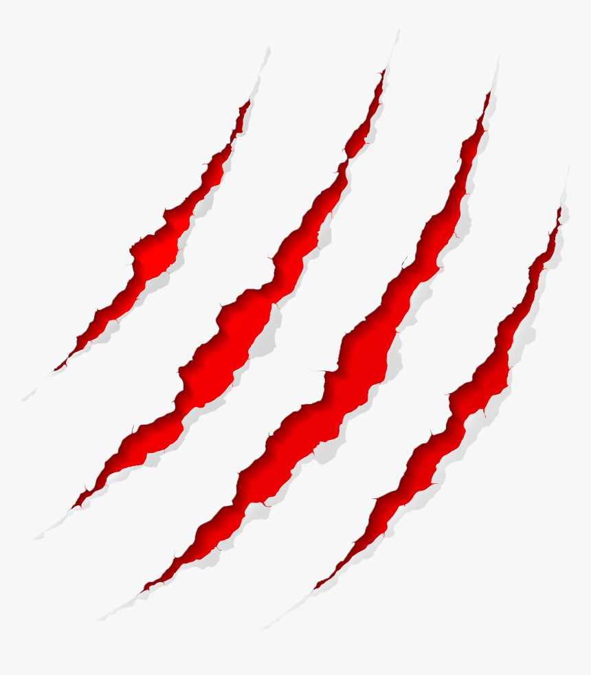 Red Grey Scratches, HD Png Download