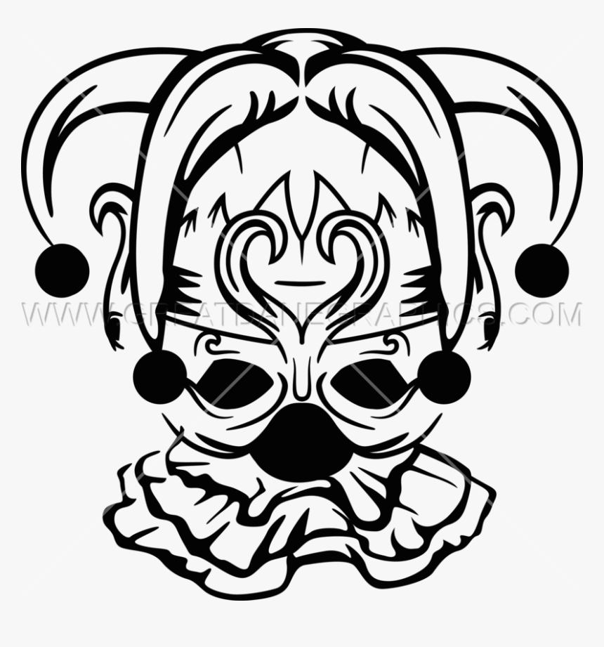 Mardi Gras Clip Art Black And White, HD Png Download