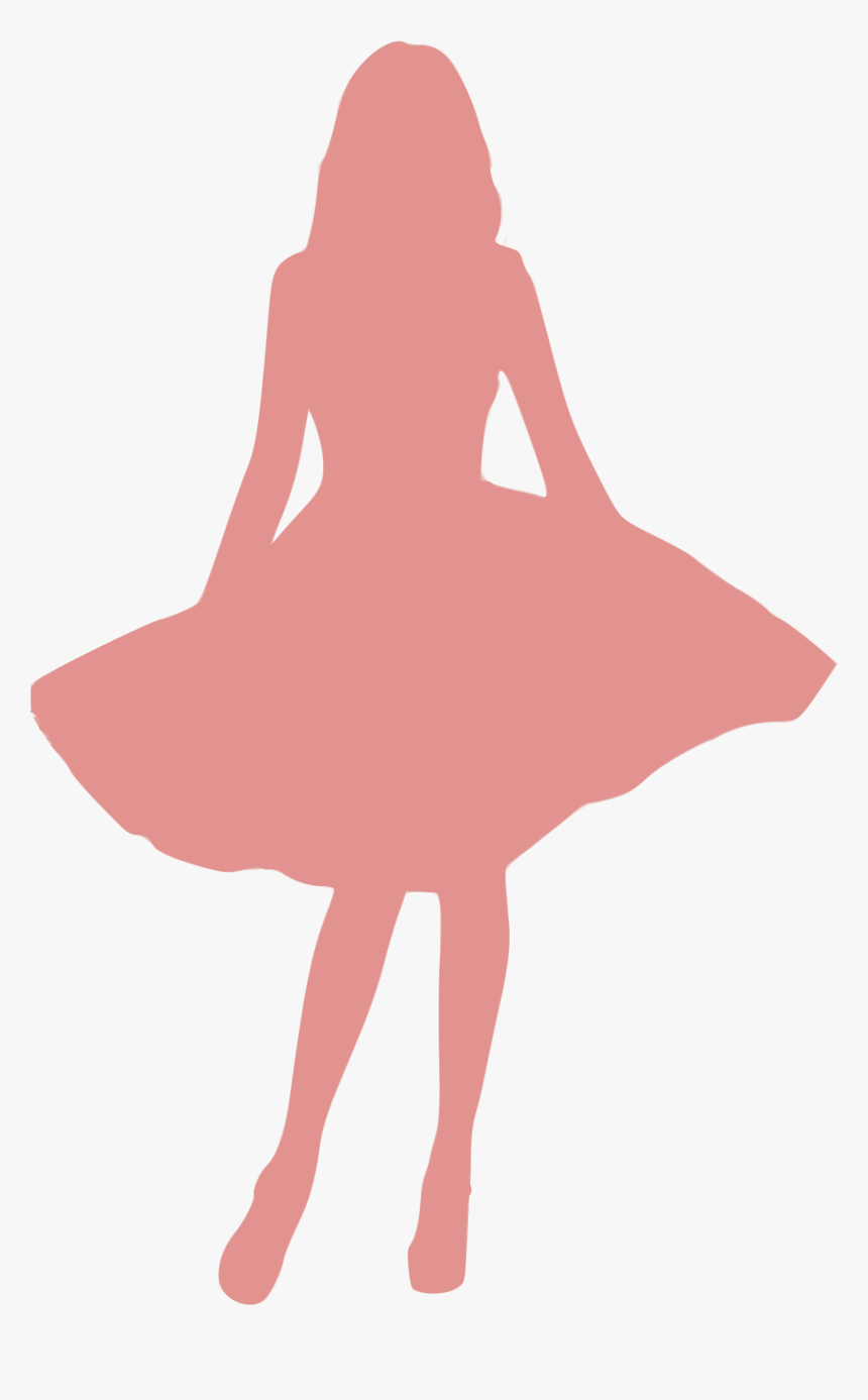 Pink Girl Silhouette Transparent, HD Png Download , Transparent Png