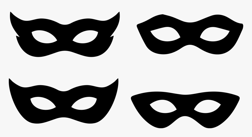 Picture Royalty Free Download Clipart Mask Black And, HD Png Download