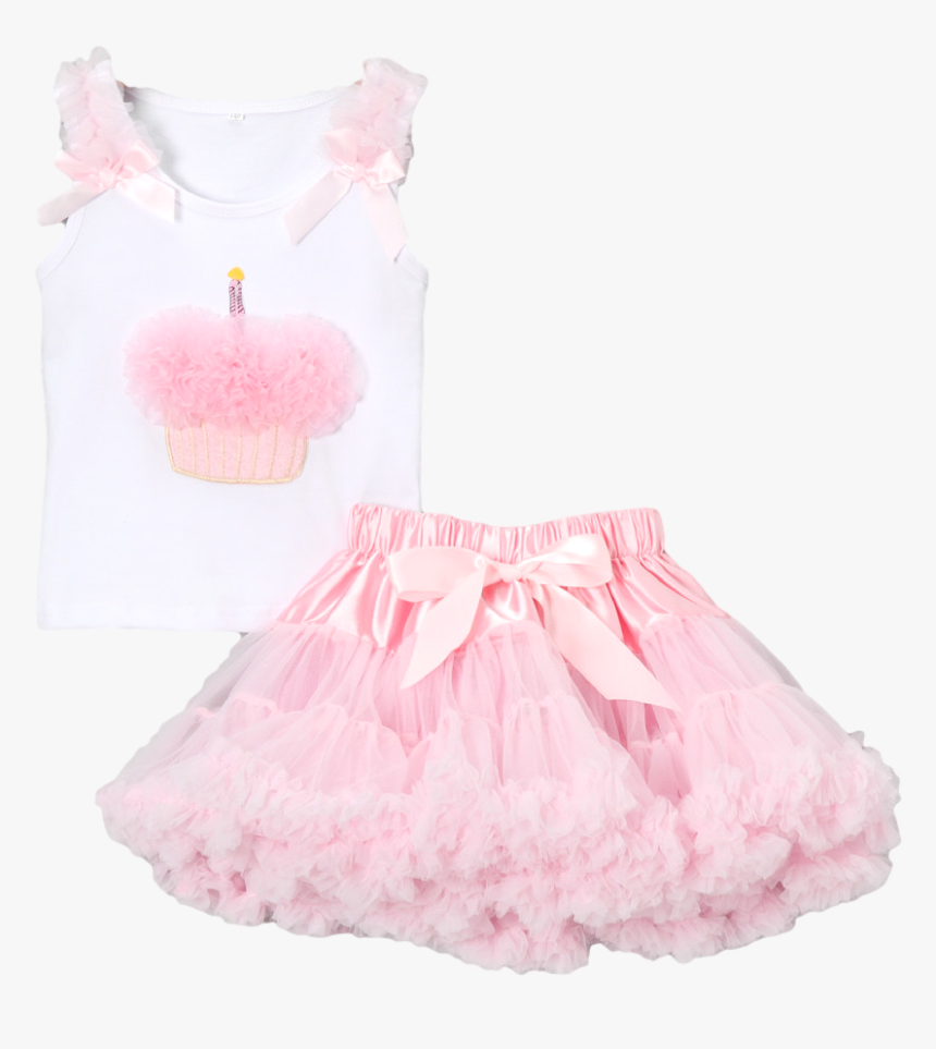 Pink Birthday Cupcake Pettiskirt & Tank Tutu Set, HD Png Download