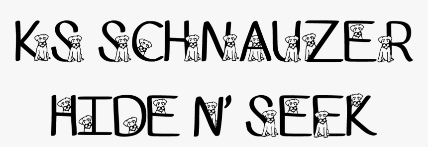 Sample Image Of Ks Schnauzer Hide N Seek Font By Pretty, HD Png Download