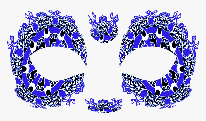 Royal Rage Masquerade Mask Temporary Tattoo , Transparent, HD Png Download