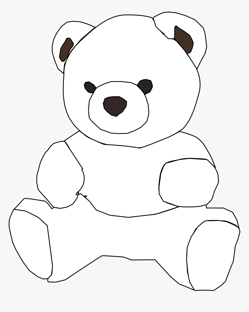Free Bear Png Black And White, Transparent Png