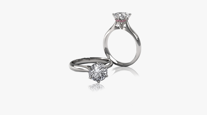 Solitaire Ladies Diamond Ring Pink Diamonds, HD Png Download