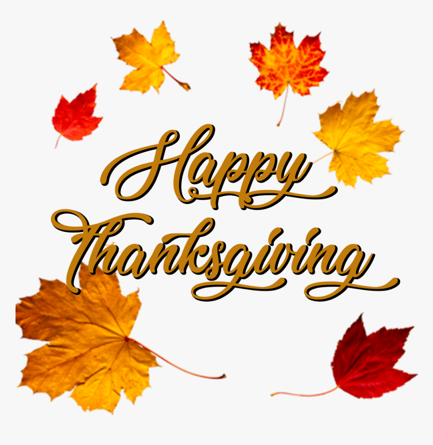 Happy Thanksgiving Crown Of Autumn Leaves, HD Png Download