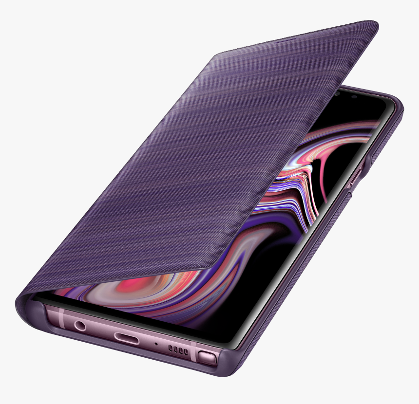 Samsung Galaxy Note 9 Led Wallet Cover Lavender Purple, HD Png Download