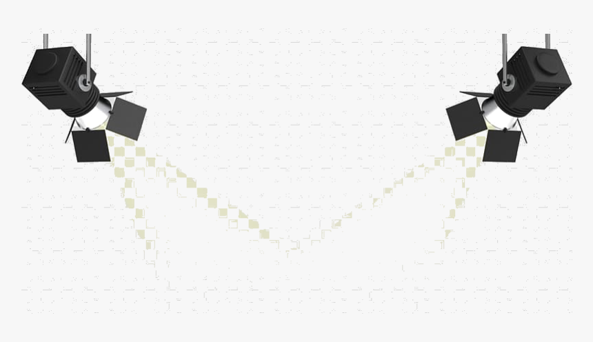 Stage Lights Two Black Spotlight Lighting Transparent, HD Png Download
