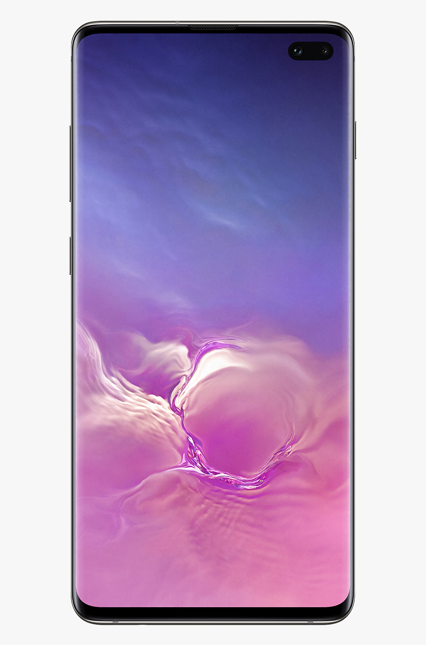 Samsung Galaxy S10 Ceramic Black Front Png Image, Transparent Png