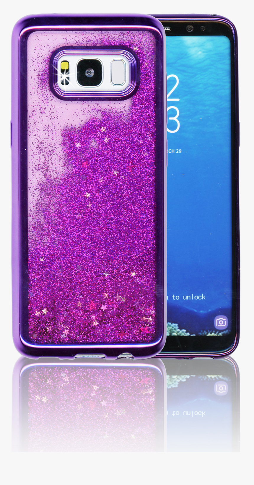Samsung Galaxy S8 Mm Electroplated Water Glitter Case, HD Png Download