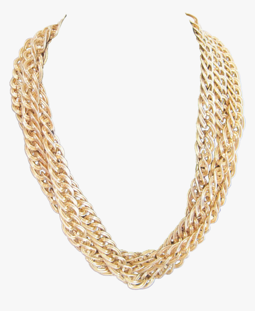 Vintage Triple Strand Gold, HD Png Download