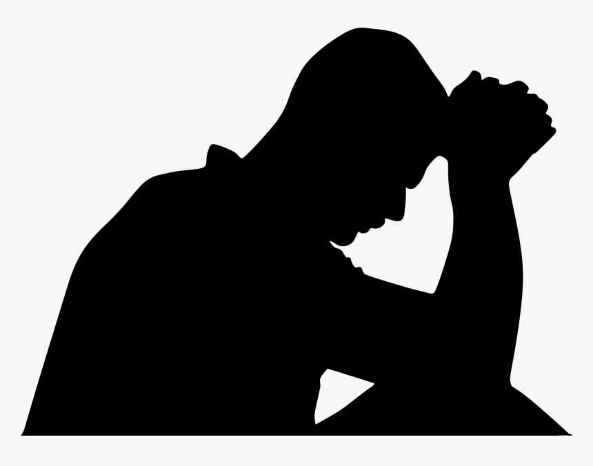 Silhouette People Praying Clipart, HD Png Download