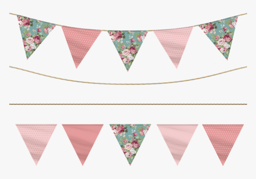 Flag Bunting Party Banner Pen - Transparent Background Triangle Banner Png, Png Download