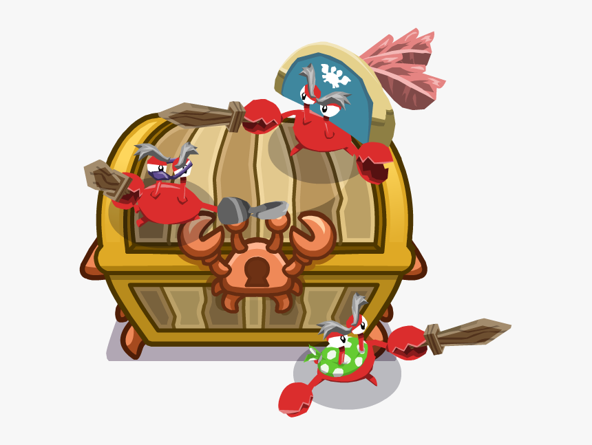 Crabs Clipart Club Penguin - Pirate Crab, HD Png Download