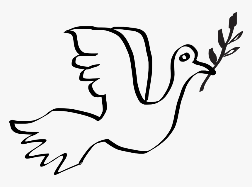 13 Best Photos Of Peace Symbols Dove Clipart - Dove Clipart Peace, HD Png Download