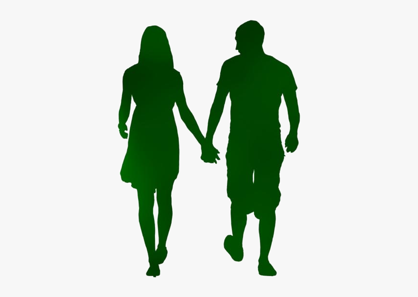 Couple Holding Hands Png Transparent Images - Couple Silhouette, Png Download