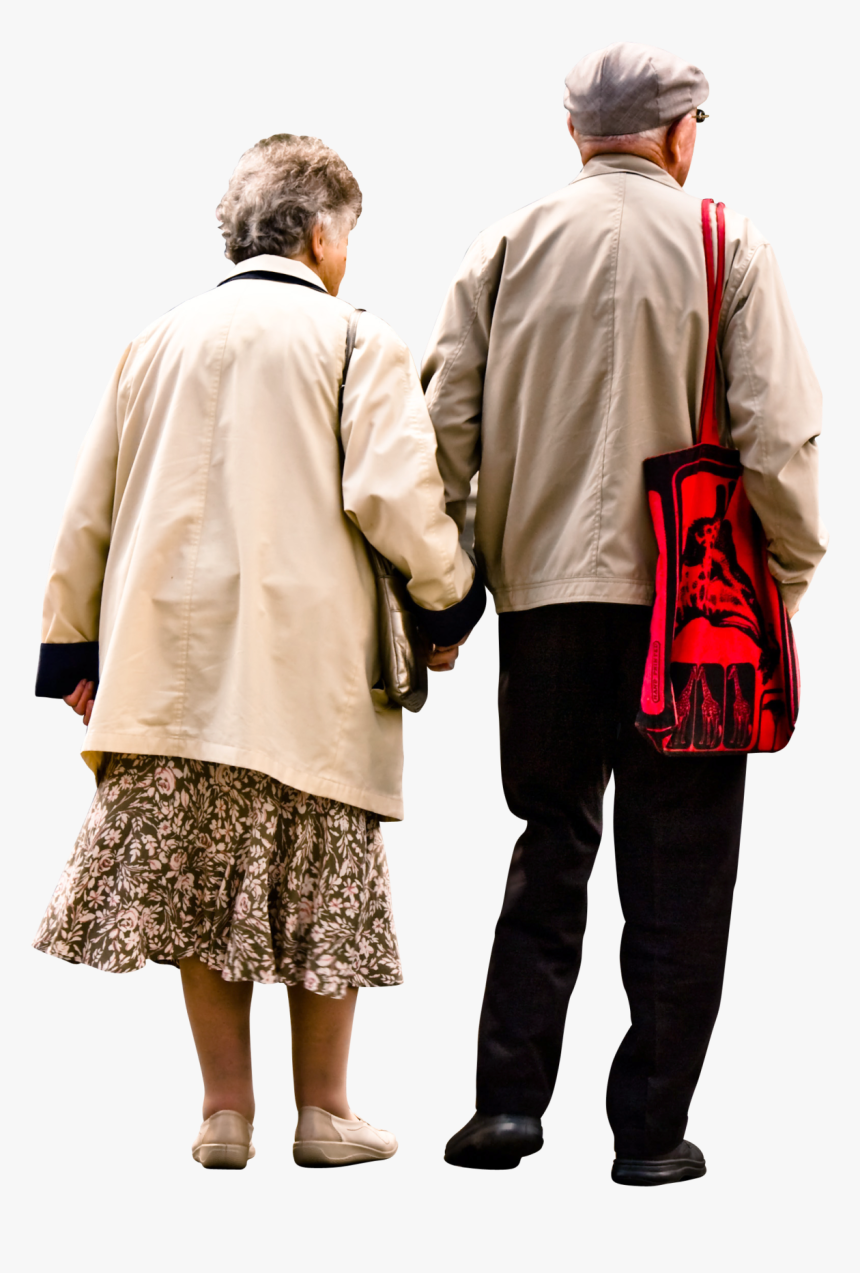 Old People Walking Png, Transparent Png