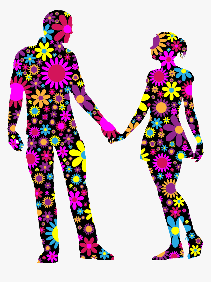 Transparent Couple Silhouette Png - Transparent Silhouette Of Couple, Png Download