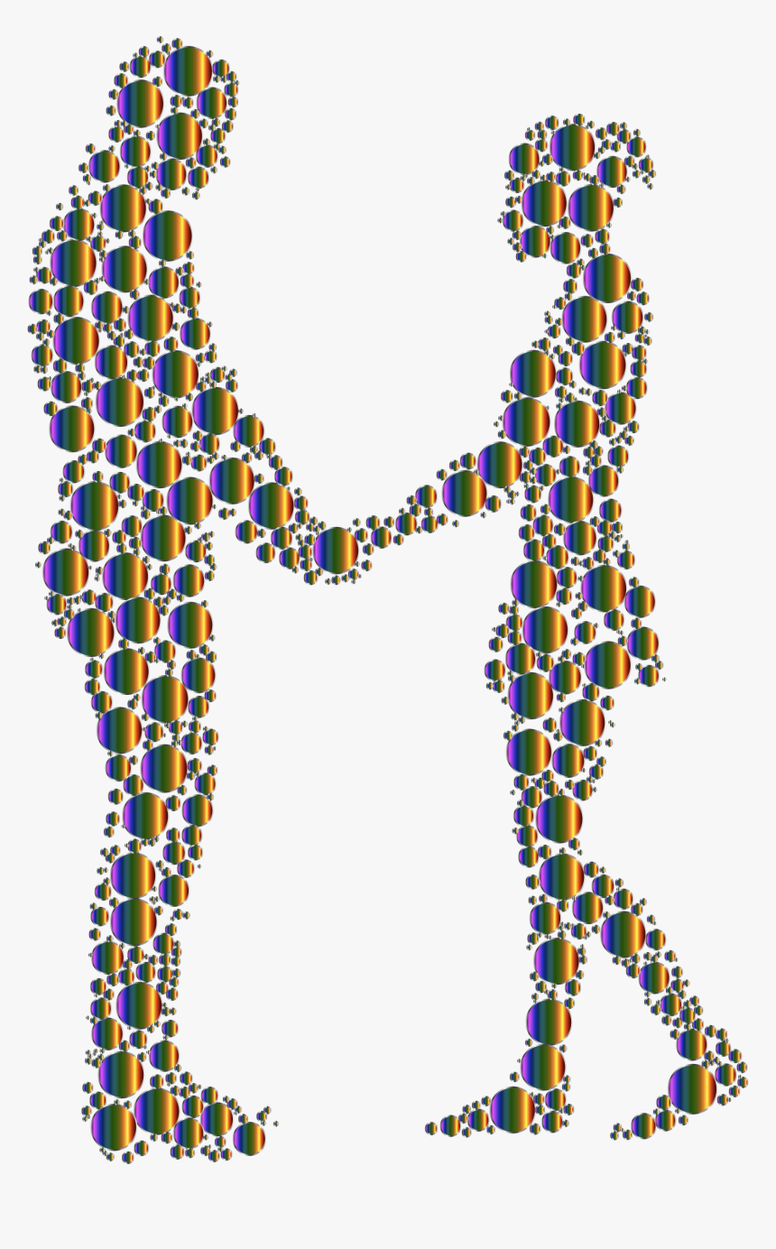 Silhouette Couple Holding Hands Clipart , Png Download - Couple Silhouette Holding Hands Png, Transparent Png
