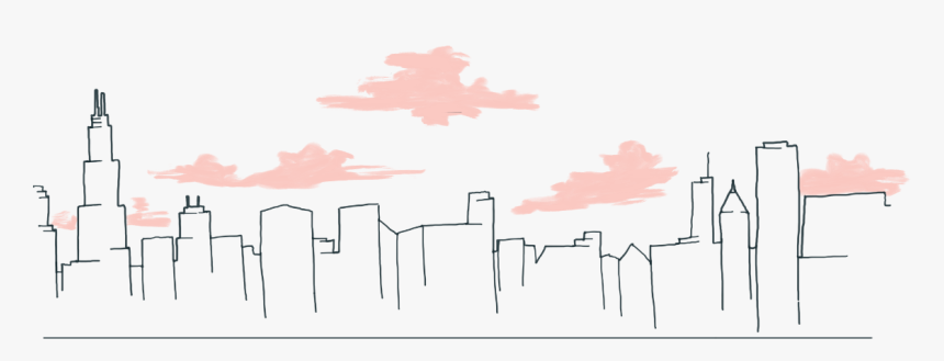 Chicago Skyline - Maple, HD Png Download