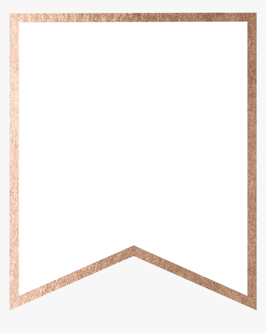 Rose Gold Letter Banner, HD Png Download
