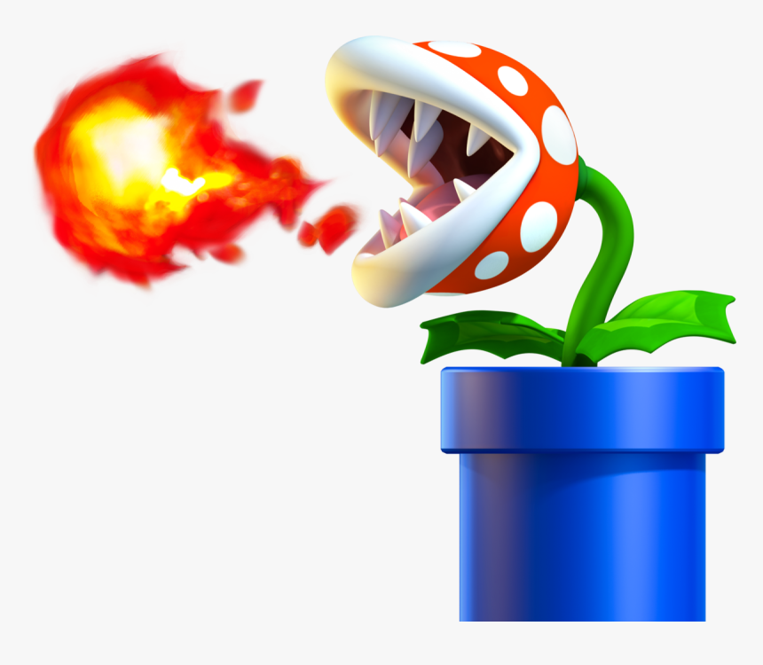 Mario Fire Piranha Plant, HD Png Download